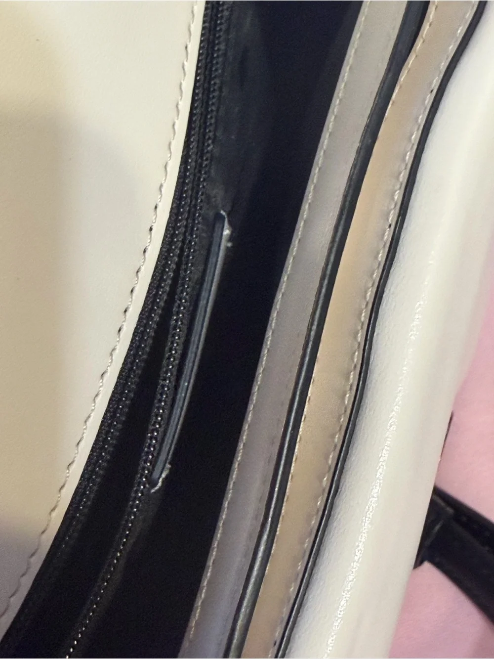 kate spade Black & White Limited Edition Puffy Leather Crossbody Satchel